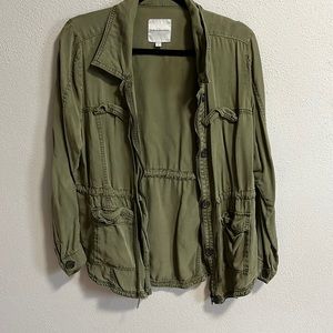 Green army jacket